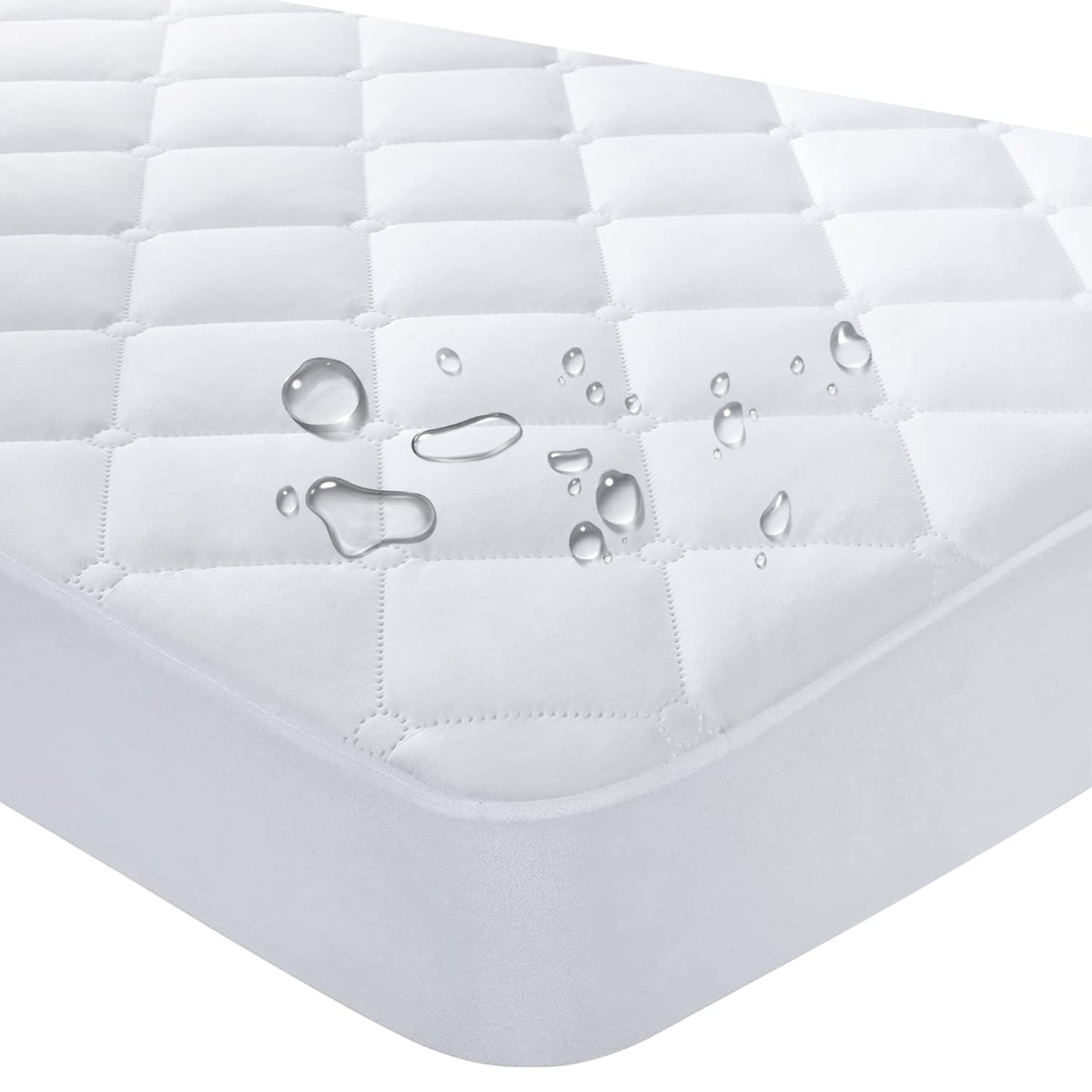 Yoofoss Waterproof Baby Mattress Protector 70 x 140 cm Adjustable Fitted Sheet Removable and Washable for Cot Bed