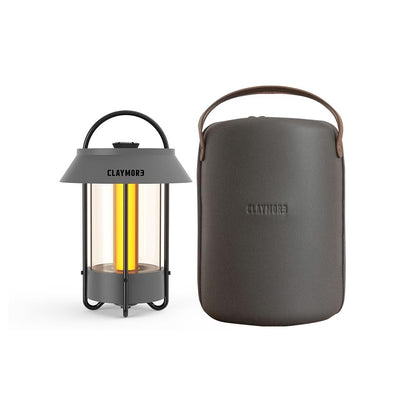 CLAYMORE Selene Lamp (Dark Gray) - Aesthetic Portable Outdoor Lamp, 4 Mood Lights, 6,700mAh Rechargeable, 660 Lumens, Waterproof. Halloween Decor, Camping, Glamping, Parties, Tents, and Backyards.
