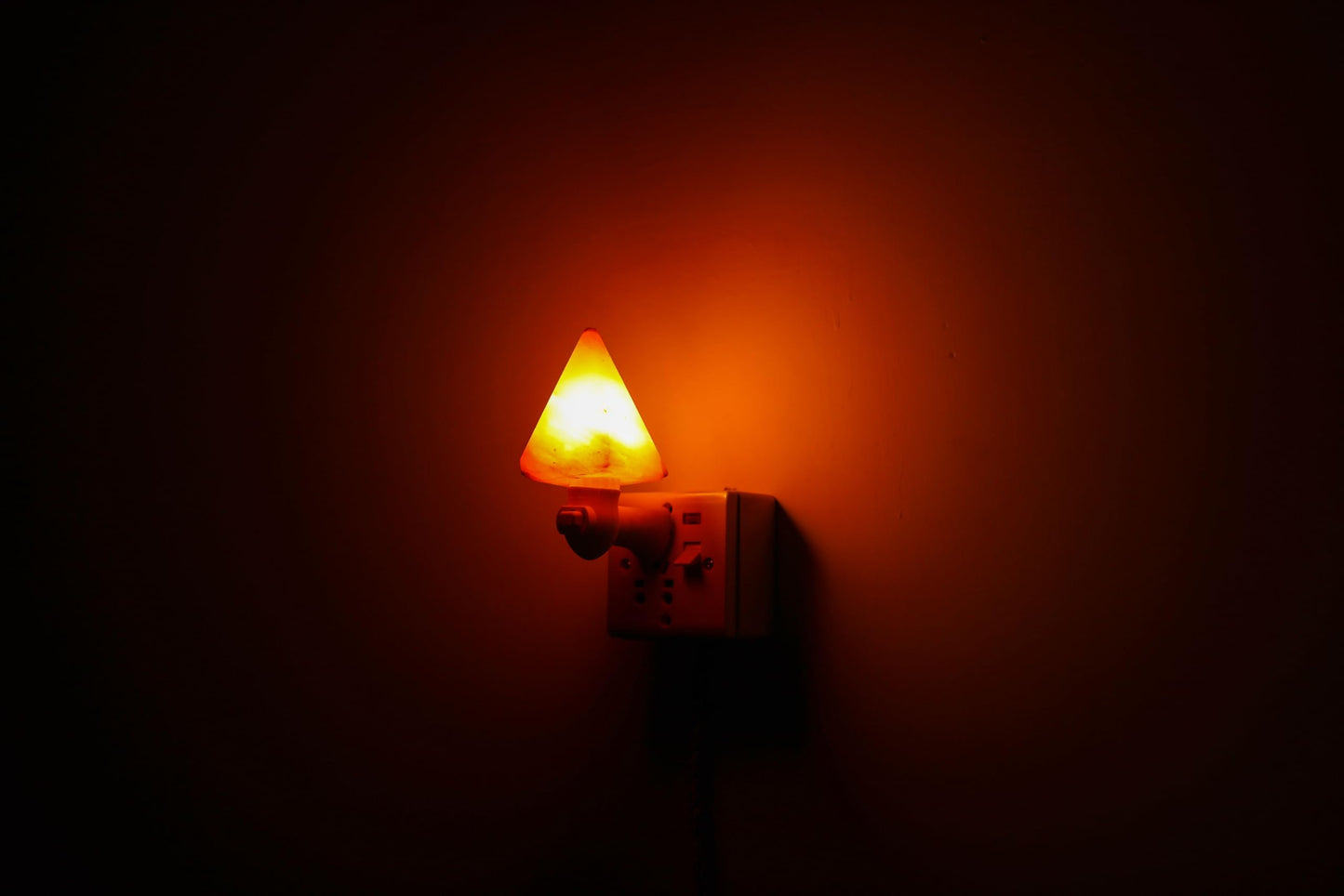 NatureBoost Himalayan Pink Salt Night Light Pyramid (1 Pack) Decorative Ambient Night Lights for Bedroom, Bathroom, Nursery & Home Décor
