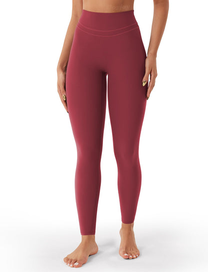 VOYJOY Womens Scrunch Workout Leggings Compression Butt Lifting Mid High Waist 26 Inches Seamless V Back Yoga Pants