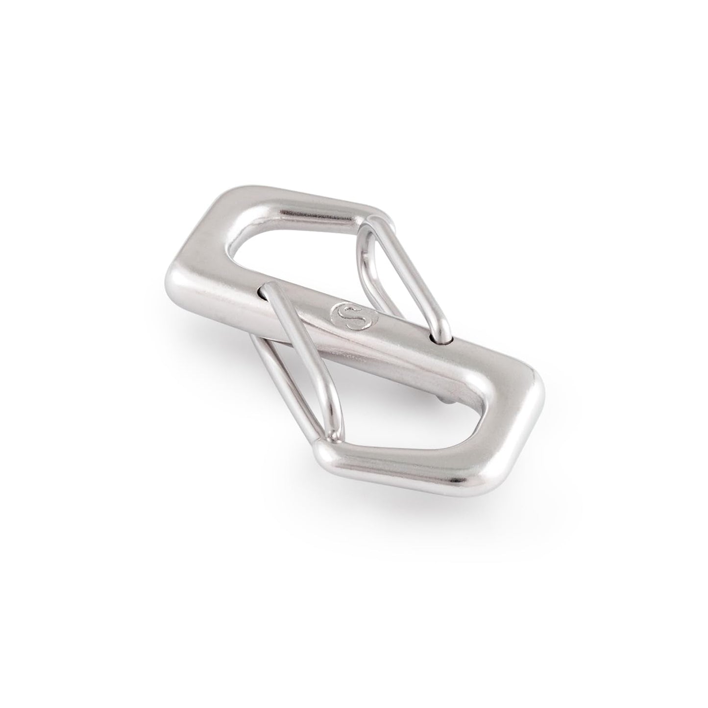 SHONAN Double Sided Carabiner S Biner, 2-1/3" Dual Gate S Clip Stainless Steel S Shaped Carabiner Key Holder