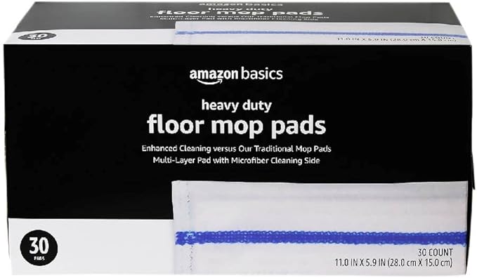 Amazon Basics Heavy Duty Disposable Floor Cleaning Mopping Pads