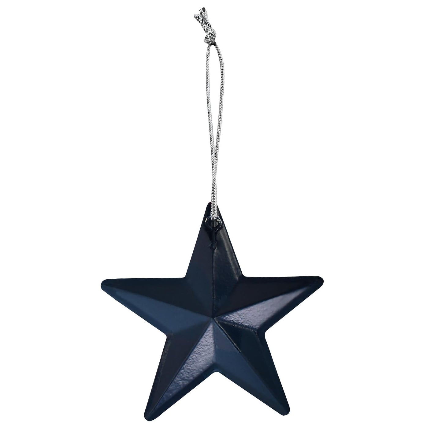 Patriotic Star Ornaments 4th of July American Flag Metal Star Hanging Decorations 3.6x3.6 Barn Decor for Tree Memorial Day Party Decor