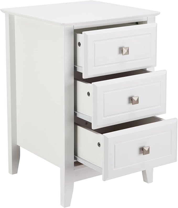 Bonnlo Upgraded White Night Stands
