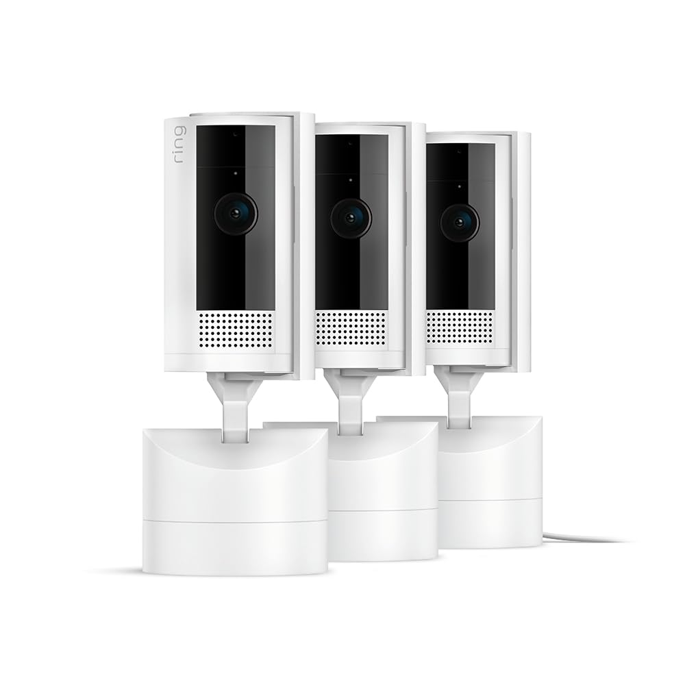 Ring Pan-Tilt Indoor Cam | See all around your home or business with 360° pan coverage, HD video, plus Two-Way Talk (2024 release) | White