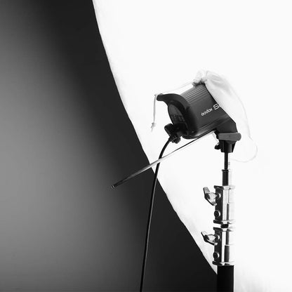 Godox 70 inch 180cm Black White Reflective Umbrella Studio Photography Umbrella, White Inner with Large Diffuser Cover, Bag