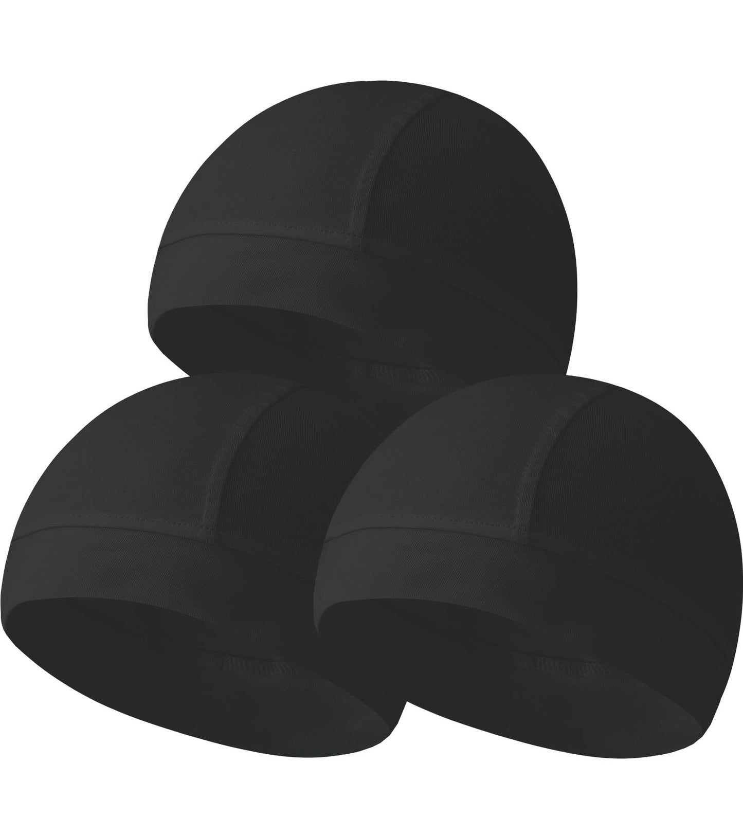 Hovyjumz 3 Pieces Cotton Skull Caps for Men Women Beanie Chemo Headwear Riding Helmet Liner Running Sleeping Hats