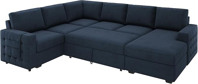 HONBAY Sectional Sleeper Sofa