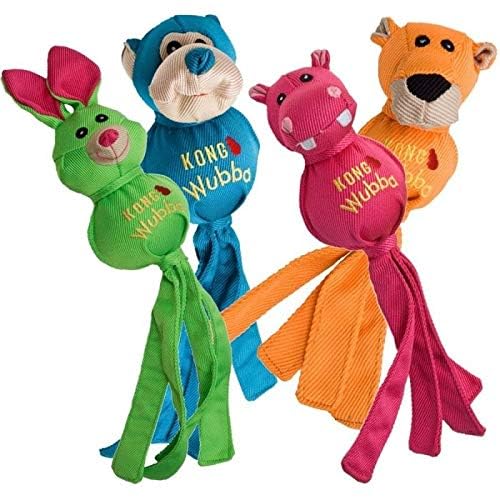 KONG - Wubba Friends Ballistic - Nylon Tug of War Dog Toy (Assorted Characters) - For Large Dogs