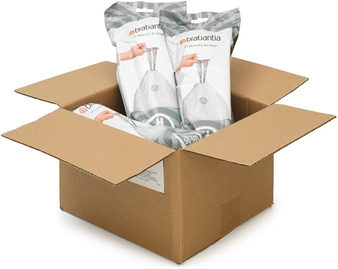 Brabantia PerfectFit Trash Bags Thick Plastic Trash Can Liners