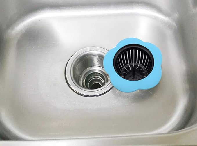 Kitchen Sink Strainer 4 Pack, Pouring strainers，Drain FilterLarge Wide Rim 4.5"