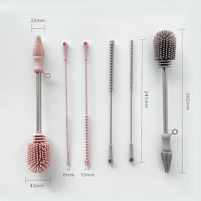 Haakaa Silicone Cleaning Brush Kit – Household Cleaning Brushes