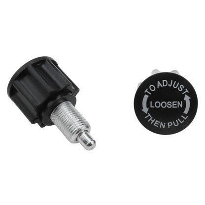 Zangc M18 pop-Out pin knob Pull pin Spring knob for Exercise Equipment Bicycle Equipment Exercise Bike Replacement Parts Black 2PCS (M16)