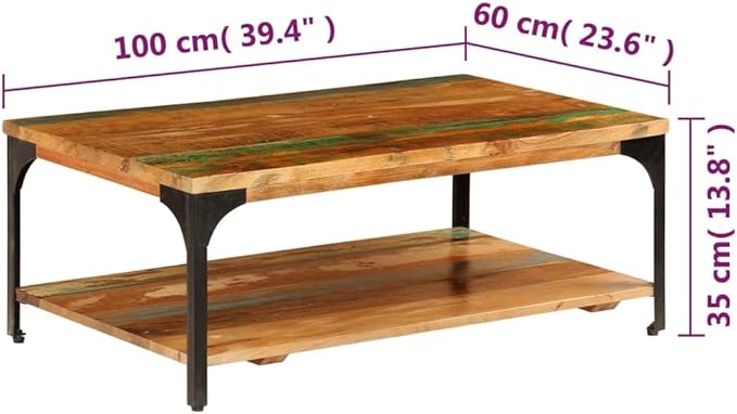 Solid Reclaimed Wood Coffee Table