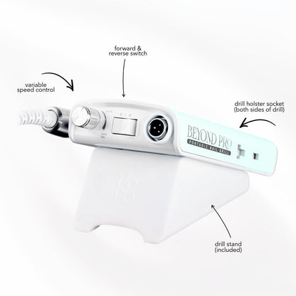 Kiara Sky Beyond Pro Nail Drill | Portable, Rechargeable & Cordles | Pink