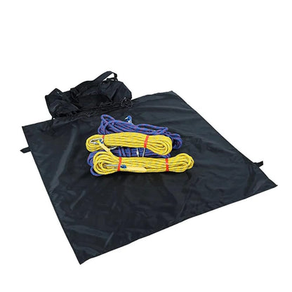 Mollytek Rock Climbing Rope Bag Large Capacity Foldable Waterproof Oxford Rock Climbing Backpack with Ground Sheet