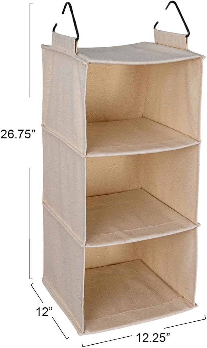 Household Essentials Cedarline 3-Shelf Hanging Closet Organizer, Heavy-Duty