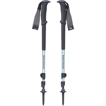 BLACK DIAMOND Women's Trail Trekking Poles (Pair) | Lightweight Aluminum Hiking Poles | FlickLock Adjustable Shafts | All-Season Stability & Comfort | Alpine Lake