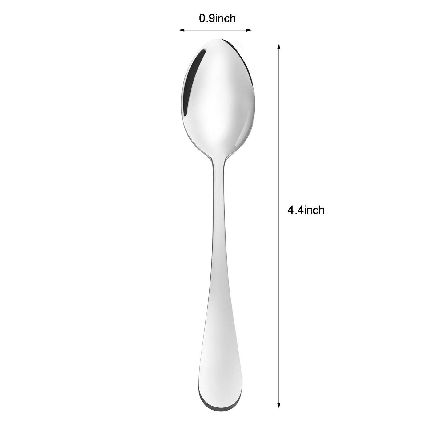 Suwimut 30 Pieces Demitasse Espresso Spoons, Mini Coffee Spoon, 4.4 Inches Stainless Steel Small Spoons for Coffee, Tea, Dessert, Appetizer, Ice Cream, Tiny Spoon for Home