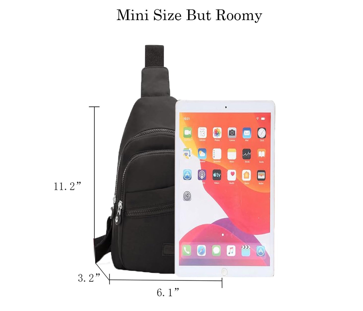 Small Sling Backpack for Women, Sling Backpack Sling Bag for Women, Chest Bag Daypack Crossbody Sling Backpack for Hiking