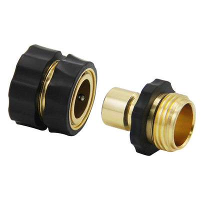 Twinkle Star 3/4 Inch Garden Hose Fitting Quick Connector Male and Female Set, 4 Set, Garden Hose Adapter, Quick Connect Hose Fittings, Garden Hose Connector, Hose Attachment