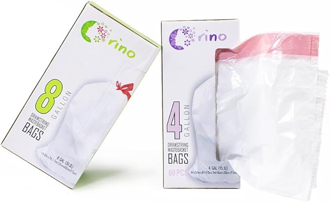 Orino Ultra Strong Garbage Bags 8 Gallon Trash Can Liners
