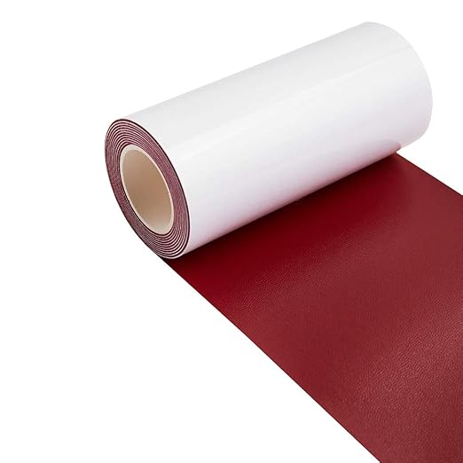 Leather Repair Patch Tape Burgundy Dull-Red 3 x 60 inch Self Adhesive Leather