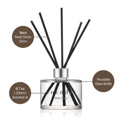 COCODOR Signature Reed Diffuser Set/Refreshing Air / 6.7oz /1 Pack/Home Fragrance Diffuser, Oil Scent Diffuser for Bathroom Shelf Decor