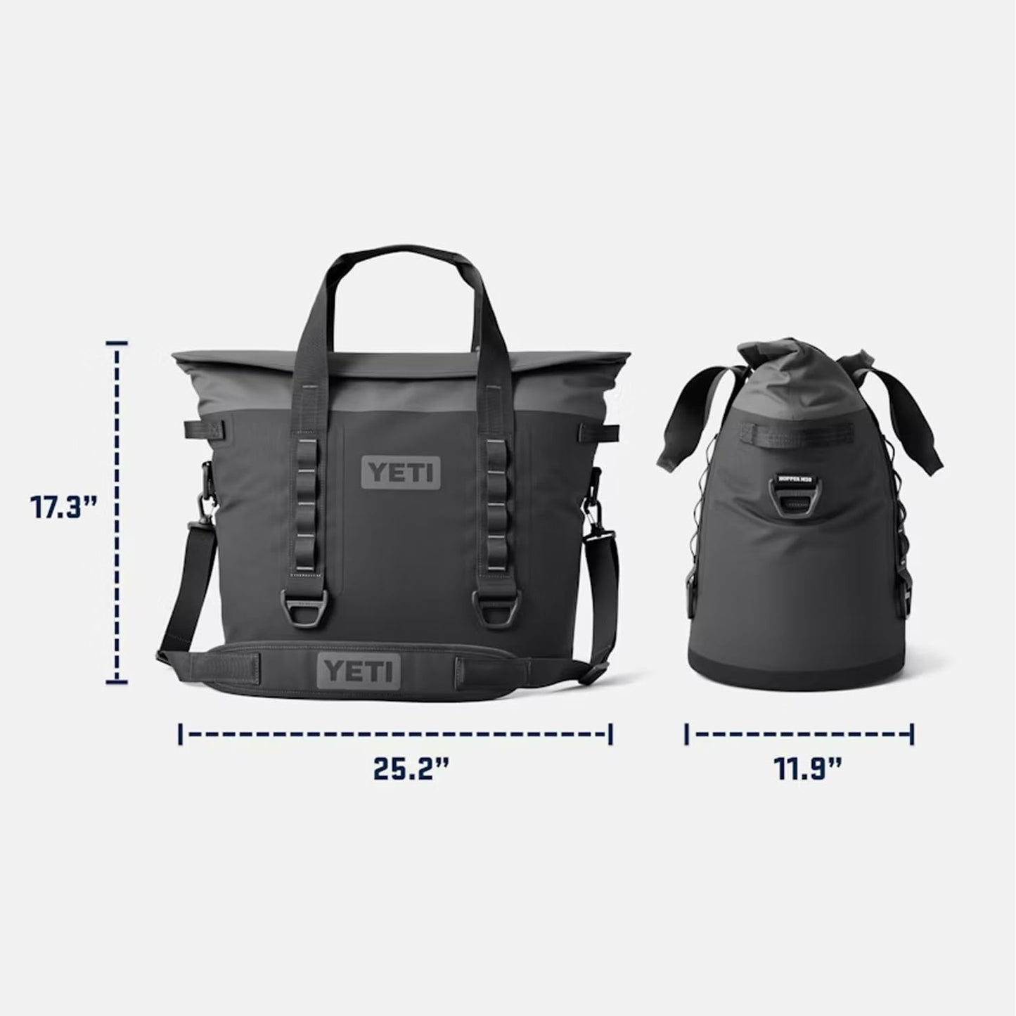 YETI Hopper M30 Portable Soft Cooler with MagShield Access, Wild Vine Red
