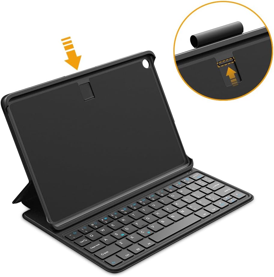 Made for Amazon Bluetooth Keyboard Case for Amazon Fire HD 10, (13th Gen, 2023 release)