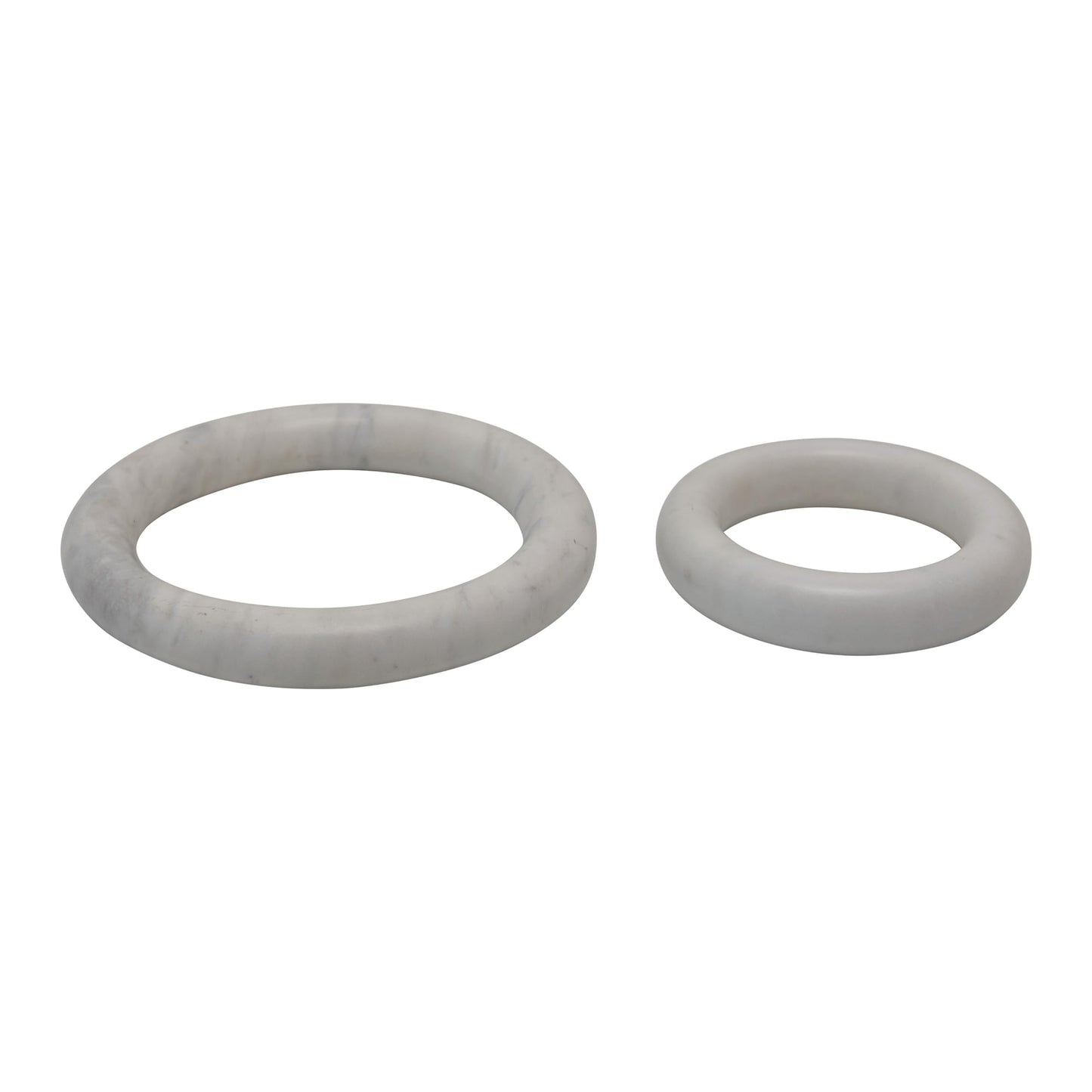 Creative Co-Op Marble Trivets for Dining Table, Set of 2