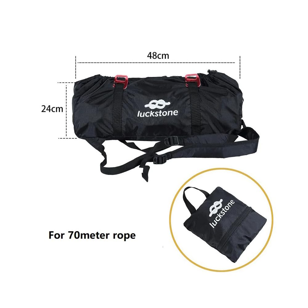 Mollytek Rock Climbing Rope Bag Large Capacity Foldable Waterproof Oxford Rock Climbing Backpack with Ground Sheet