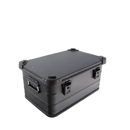 Overland Vehicle Systems Aluminum Box Storage 53QT - Universal Purpose - Heavy Duty Foldable Handles - Heavy Duty Nylon Interior Straps - Boxes are Stackable