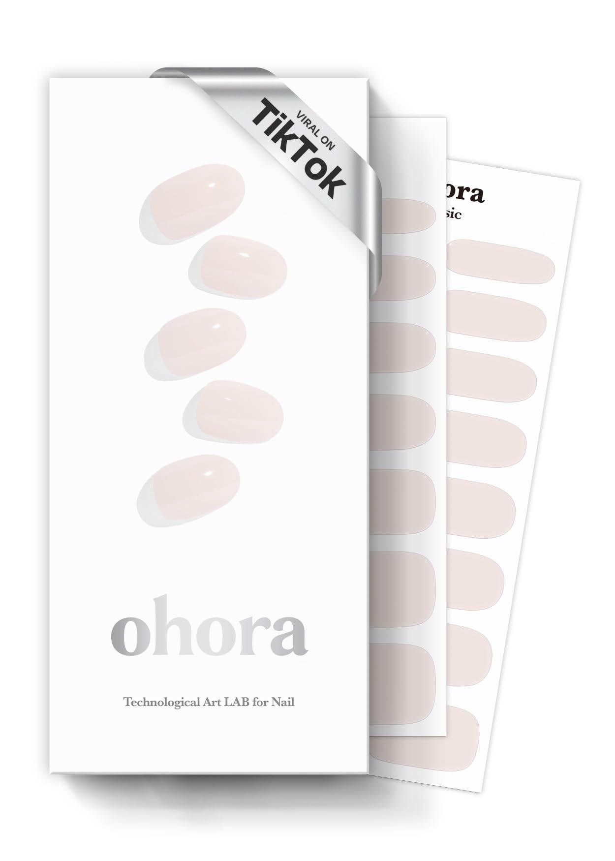 ohora Bundle Set (N Addict Starter Kit) - Red Solid Gel Nail Strips with UV/LED Lamp and Mini Remover, Salon-Quality, Long Lasting, Easy to Apply & Remove - Includes Prep Pads, Nail File, Wooden Stick