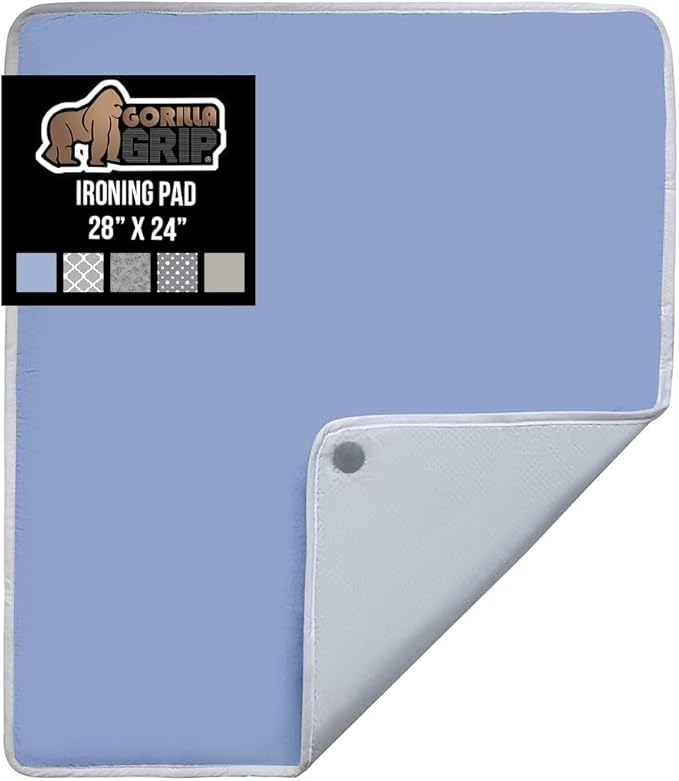 GORILLA GRIP Ironing Mat, Portable Iron Pad, Magnetic Cover