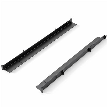 Shimeyao 1 Set 1U Rack Mount Rails Universal 4 Post Server Rack Rail Shelf 24-36 Inch Adjustable Depth 220 lb Capacity for 1U Server Shelf Computer Cabinets Network Equipment IT Accessories