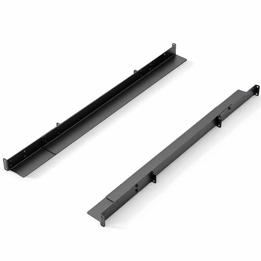 Shimeyao 1 Set 1U Rack Mount Rails Universal 4 Post Server Rack Rail Shelf 24-36 Inch Adjustable Depth 220 lb Capacity for 1U Server Shelf Computer Cabinets Network Equipment IT Accessories