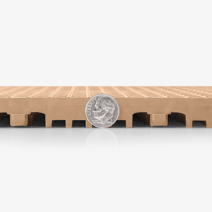 IncStores 5/8 Inch Thick Outdoor Basketball Court Flooring | Build the Ultimate Space for Basketball, Tennis, and More with Weatherproof Plastic Floor Tiles | Camel's Back, 40 Tiles