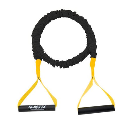Stroops Slastix Toner Resistance Bands with Handles | Safe Sleeve Exercise Bands for Strength Training, Full Body Workouts, and Home Gym Fitness | Black - 15lbs Light Resistance