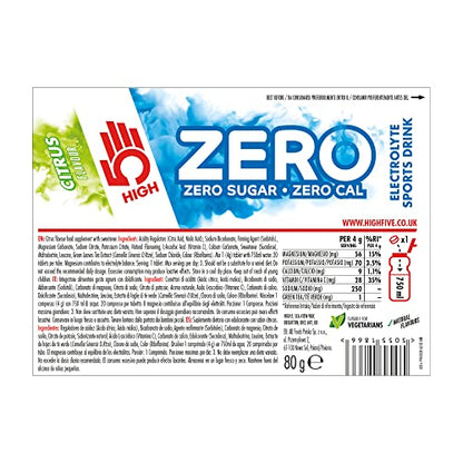 HIGH5 ZERO Electrolyte Tablet - Hydration Tablets Enhanced with Vitamin C - 0 Calories & Sugar Free - Boost Hydration, Performance & Wellness - Citrus, 160 Tablets (20x, Pack of 8)