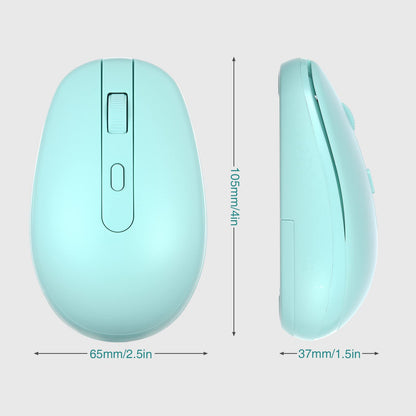 Rii Wireless Mouse RM700 2.4G Silent Mouse with USB Nano Receiver for Laptop,PC,Mac,Chromebook,Windows (Pink)