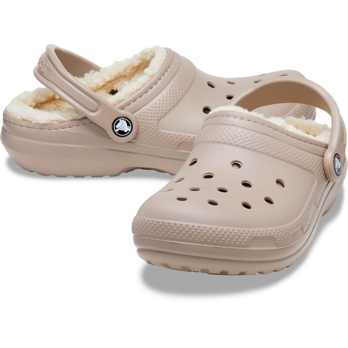 Crocs Unisex Classic Lined Clog, Mushroom Bone, 7 UK