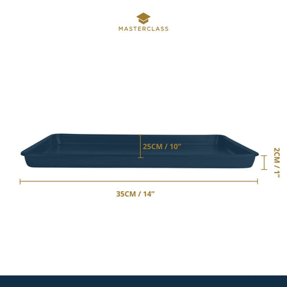 MasterClass Baking Tray, Non-Stick Oven Tray for Baking and Roasting 35x25x2cm, Sleeved, Grey