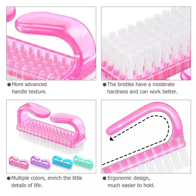 4 Pcs Nail Brush for daily Use