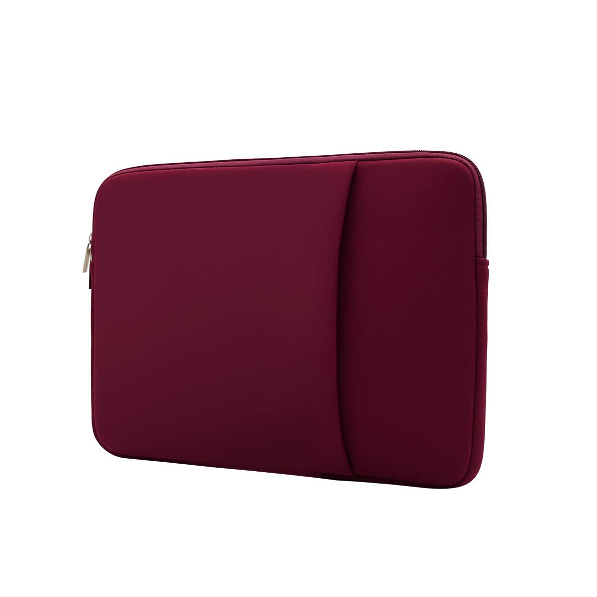 RAINYEAR 14 Inch Laptop Sleeve Compatible with 14" Notebook Computer Chromebook, 15" Macbook Pro M4 M3 M2 Protective Case with Front Pocket & Accessories Pouch(Red)