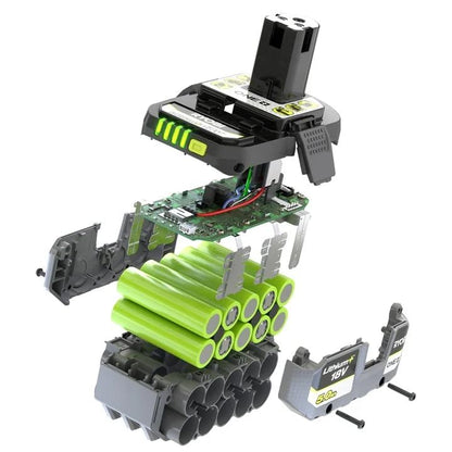 Ryobi RB18L50 ONE+ Lithium+ 5.0Ah Battery, 18 V