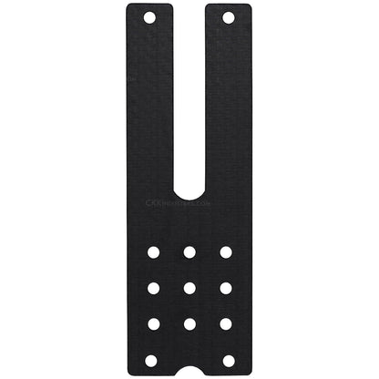 Curv Dual Molle Adapter - (Black) - (No Hardware) - (3.00in) - USA Made, Customizable Carry Angle, Dual Mounting Arms for Tactical Gear, for Military & Law Enforcement
