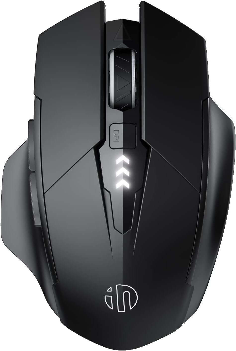 INPHIC Multi-Device Bluetooth Mouse, Upgraded Visible Battery, 2400 DPI, Silent Ergonomic Computer Wireless Mouse for Laptop, Mac, PC etc.