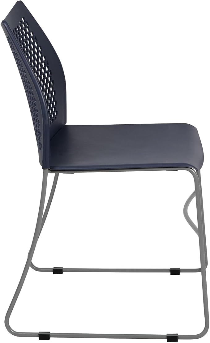 Flash Furniture HERCULES Series 661 lb. Capacity Navy Stack Chair