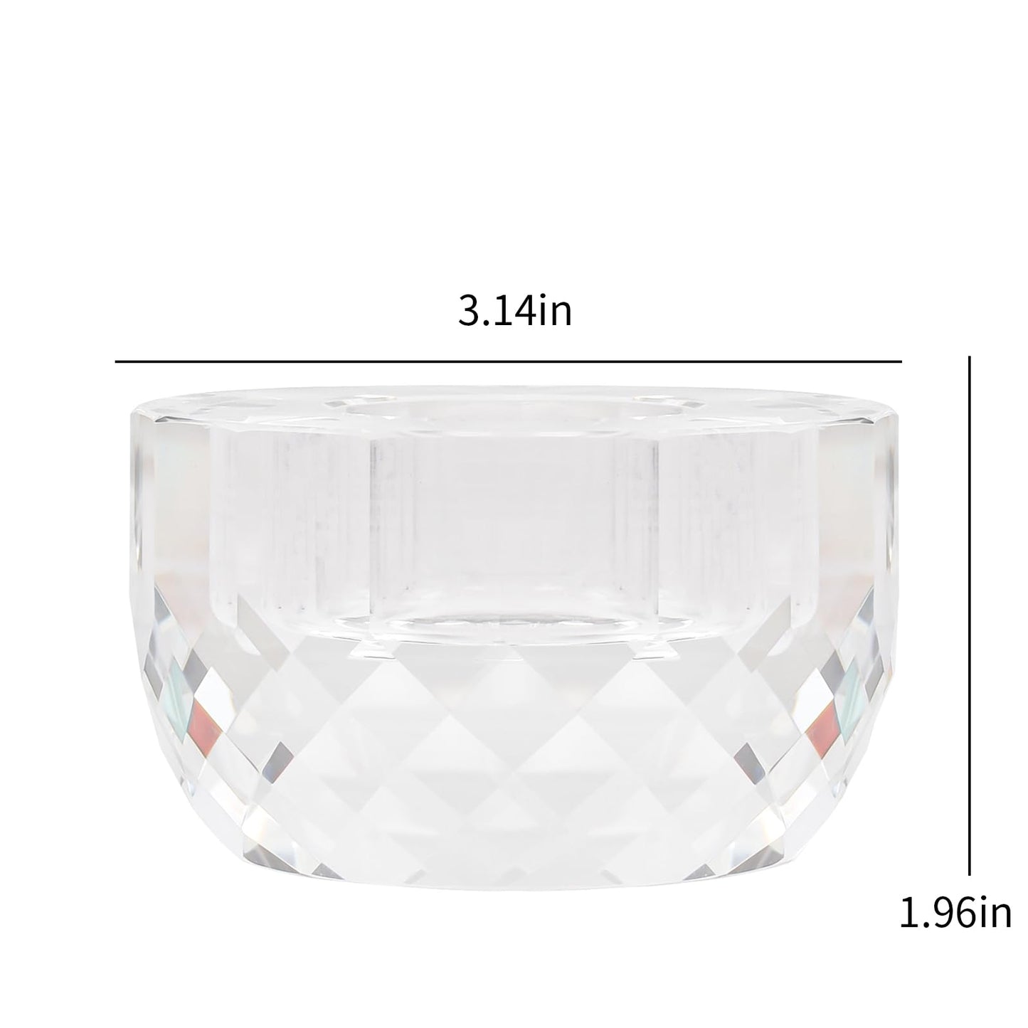 Marvala Crystal Tealight Candle Holders for Wedding Centerpieces, Christmas Decor, Party Decorations, Home Table Accessories